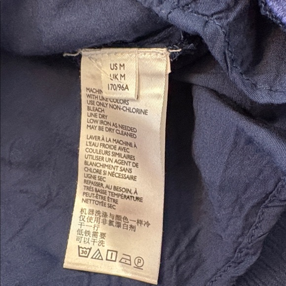 Free People My Love Mini Dress Indigo Navy Embroidered Pom Pom Medium - Picture 5 of 7